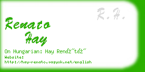 renato hay business card